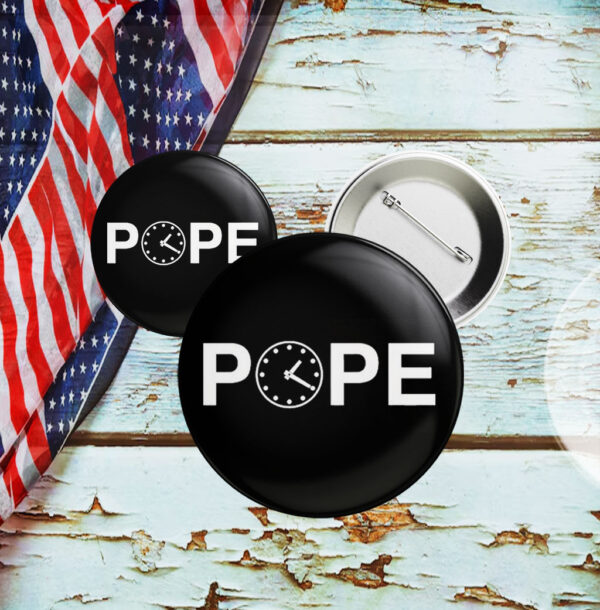 Pope Leo XIV Clock Button