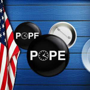Pope Leo XIV Clock Button