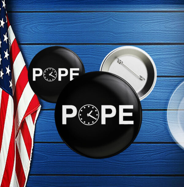 Pope Leo XIV Clock Button