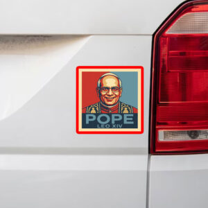 Pope Leo XIV - First American Pope 2025 Sticker, Car Magnet