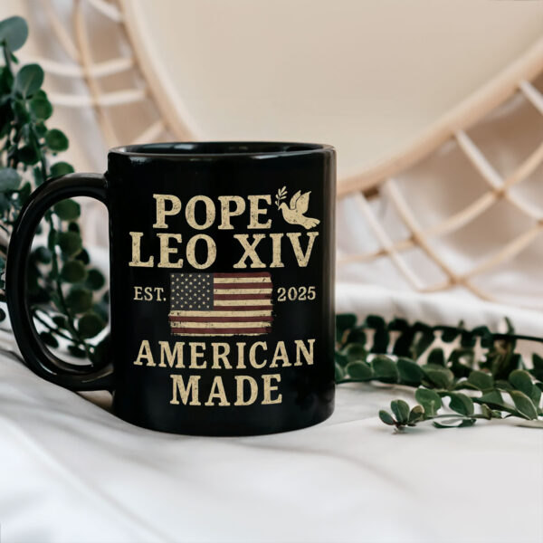Pope Leo XIV First American Pope EST 2025 Mug
