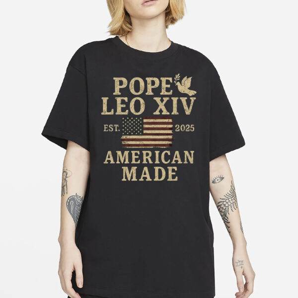 Pope Leo XIV First American Pope EST 2025 T-Shirt