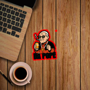 Pope Leo XIV First American Pope - Retro Cardinal Robert Francis 2025 Sticker, Car Magnet