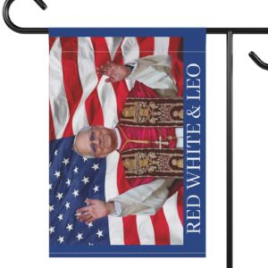Pope Leo XIV Flag | Red White & Blue Catholic Flag