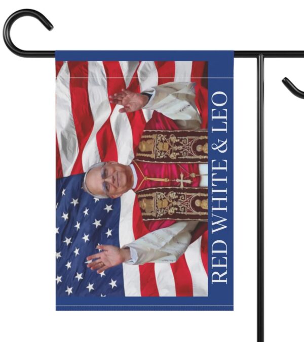 Pope Leo XIV Flag | Red White & Blue Catholic Flag