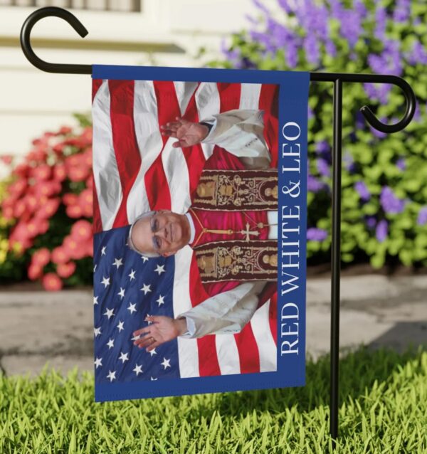 Pope Leo XIV Flag | Red White & Blue Catholic Flag