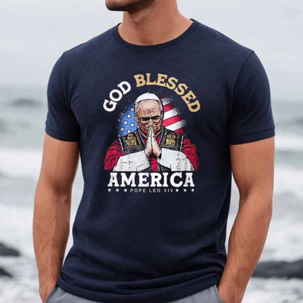 Pope Leo XIV God blessed America T-Shirt