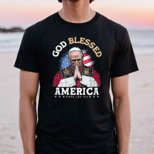 Pope Leo XIV God blessed America T-Shirt