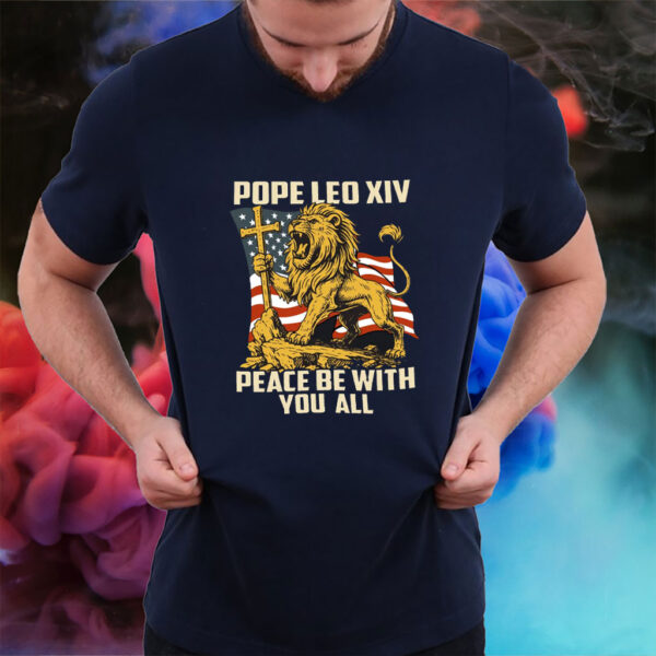 Pope Leo XIV Lion Catholic Vicar of Christ - Pope Leo XIV First American Pope 2025 T-Shirt