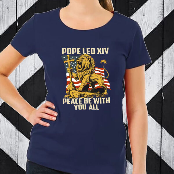 Pope Leo XIV Lion Catholic Vicar of Christ - Pope Leo XIV First American Pope 2025 T-Shirt