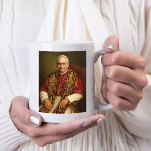 Pope Leo XIV Official Portrait, Seated Papal Painting of Cardinal Robert Prevost Mug