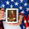 Pope Leo XIV Official Portrait, Seated Papal Painting of Cardinal Robert Prevost Mug