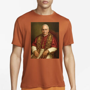 Pope Leo XIV Official Portrait, Seated Papal Painting of Cardinal Robert Prevost T-Shirt