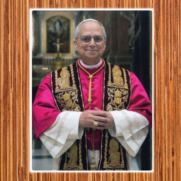 Pope Leo XIV Our Holy Father of the Catholic Church Vicar of Christ Poster