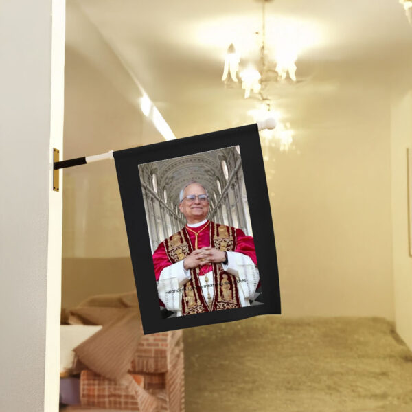 Pope Leo XIV PHOTO Portrait Photo 2025 Flag
