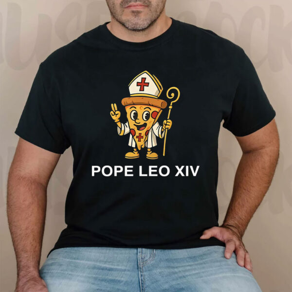 Pope Leo XIV Pizza T-Shirt
