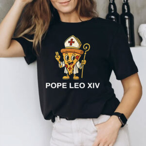 Pope Leo XIV Pizza T-Shirt