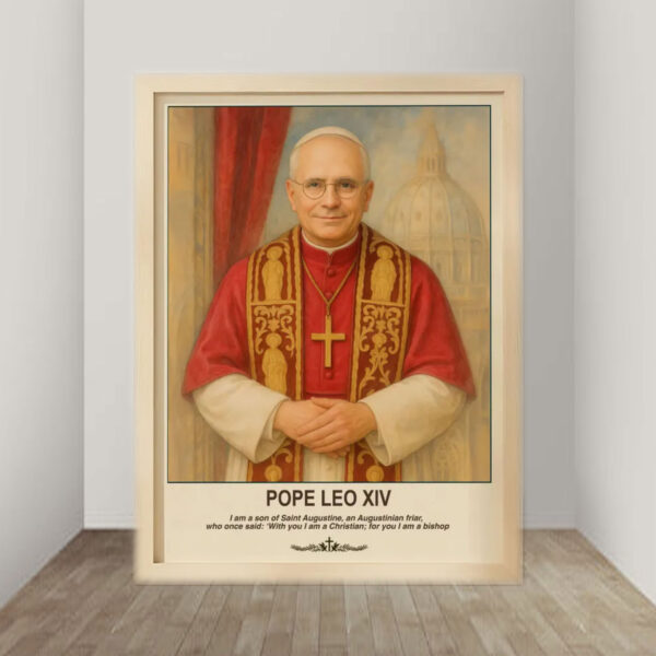 Pope Leo XIV Portrait - Birthday Gifts 2025 Poster