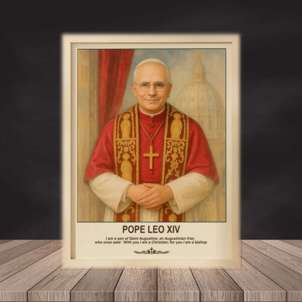 Pope Leo XIV Portrait - Birthday Gifts 2025 Poster