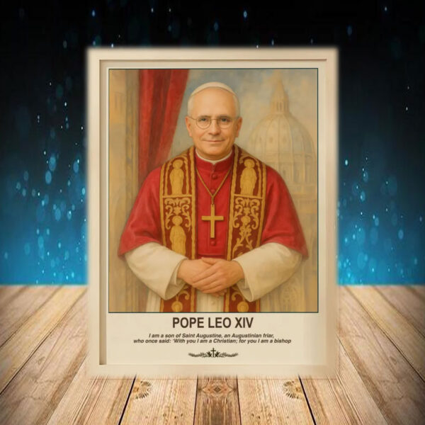Pope Leo XIV Portrait - Birthday Gifts 2025 Poster
