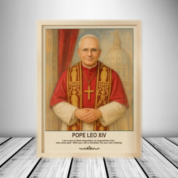 Pope Leo XIV Portrait - Birthday Gifts 2025 Poster