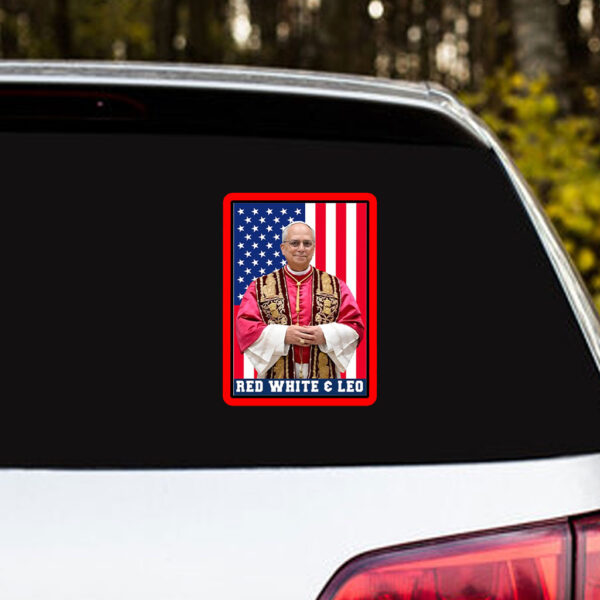 Pope Leo XIV Red White And Leo - First American 2025 Mug