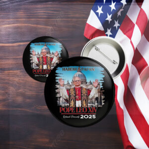 Pope Leo XIV Robert Prevost Habemust Papan Button