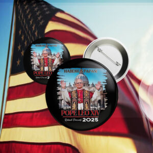 Pope Leo XIV Robert Prevost Habemust Papan Button