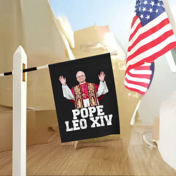 Pope Leo XIV - Robert Prevost Pope Leo XIV Chicago Flag