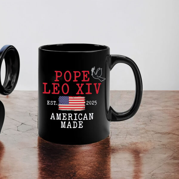 Pope Leo XIV Shirt First American Pope Robert Prevost Catholic Christian Pride Mug