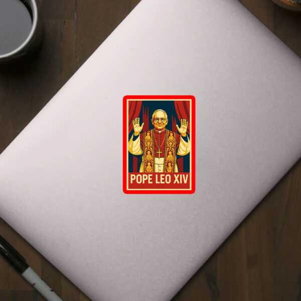 Pope Leo XIV - Vatican Papal 2025 Sticker, Car Magnet