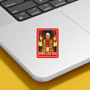 Pope Leo XIV - Vatican Papal 2025 Sticker, Car Magnet