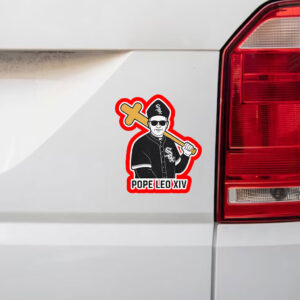 Pope White Sox Pope Leo XIV Sticker, Car Magnet