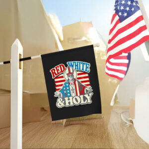 Red White Holly - Pope Leo XIV Flag